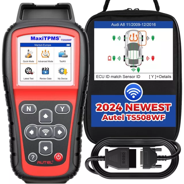 2024 Autel MaxiTPMS TS508WF TPMS Réapprentissage Programmer Capteur MX-SENSOR FR