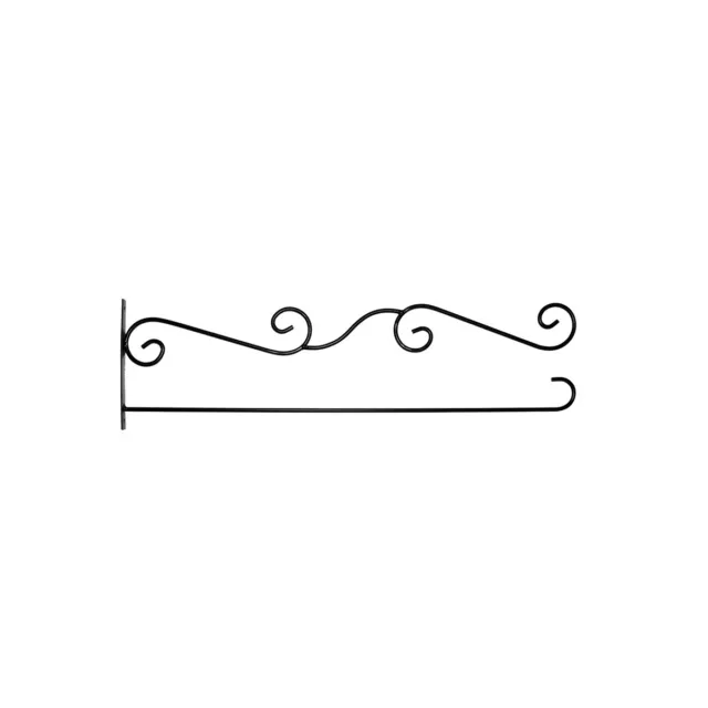 Wrought Iron Scroll Garden Flag Wall Bracket / Holder Briarwood Lane
