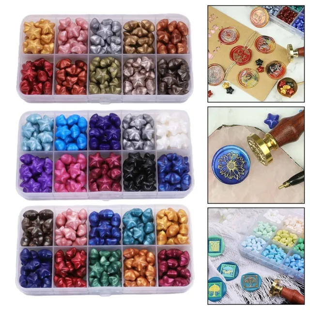 Professional Wax Seal Kit 150Pc Beads Spoon and Warmer for Authentic Seals