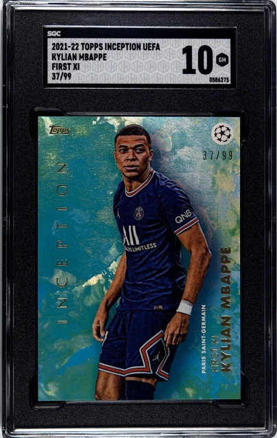 Topps Inception 21/22 Kylian Mbappe Parallel /99 SGC 10 PSA Gem Mint