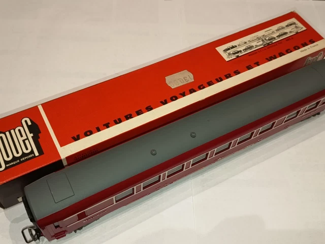 Jouef H0 1/87 - Voiture intermediare R4 Bar TGV Atlantique