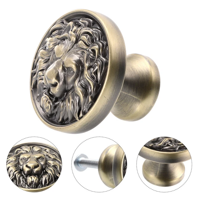 Door Knob Vintage Lion Pulls Knobs Drawer Dresser Handles Cabinet