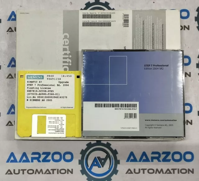 Siemens 6ES7810-5CC08-0YE5 Refurbished SIMATIC S7, STEP7 PROF ED2004, FLOATING