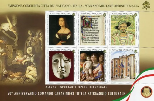 Vaticano 2019 - 50° ANN. NUCLEO TUTELA PAT. ARTISTICO CARABINIERI