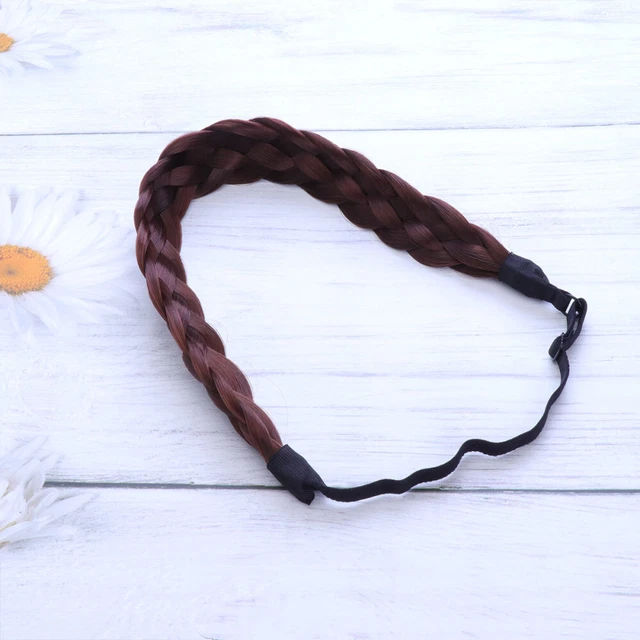 Diadema trenzada para el cabello peluca diademas para mujeres tocado diadema de novia