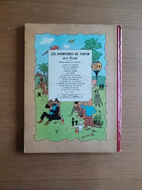 BD Les aventures de Tintin 7 : Lîle noire (B04 : réédition de 1950) 2
