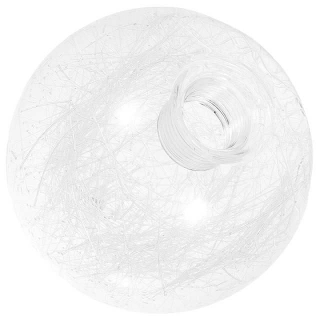 OSALADI Abat-Jour En Verre G9 Globe Ronde 4 Pouces Abat-Jour Suspendu Avec Filetage Stable Pour Luminaire Plafonnier Intérieur Remplacement Élégant