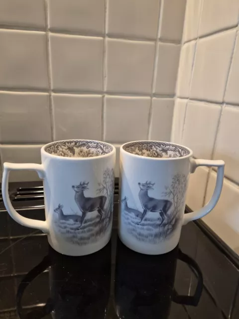 Spode "Delamere Rural X2 Mugs" Brand New