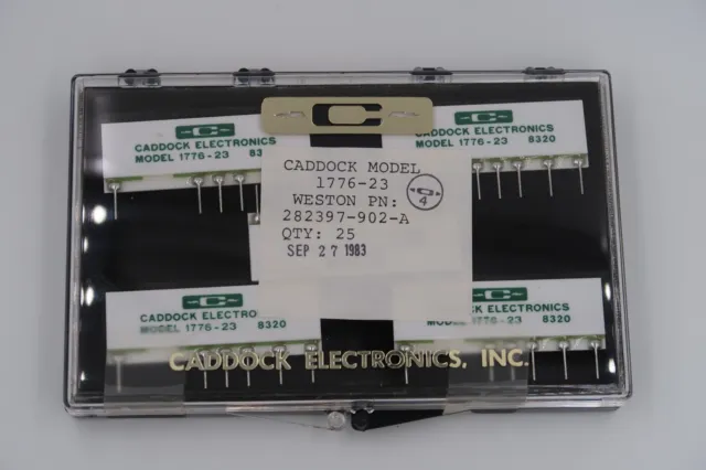Lot Of (4) Caddock 1776-23 Precision Decade Resistor Voltage Dividers NEW
