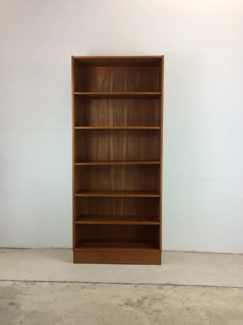 Danish Modern Tall Teak Bookcase