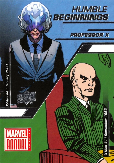 Marvel Annual 2020-21 (UD) HUMBLE BEGINNINGS Insert Card HB-6 / PROFESSOR X