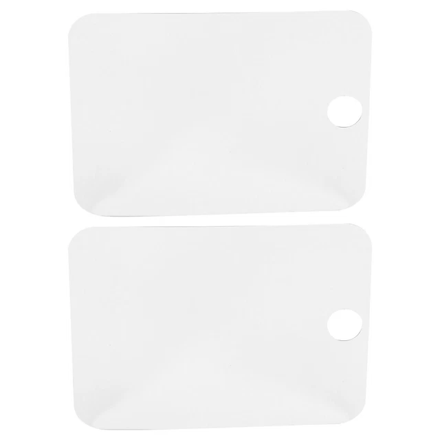 2 piezas Espejo de tocador de pared montado en pared Espejo de afeitado Espejo de pared Pegatina de pared Decoración Acrílico
