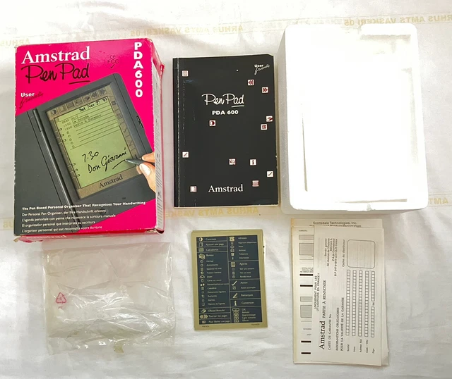 Amstrad PDA600 BOX AND MANUAL ONLY No Stylus Or Organiser