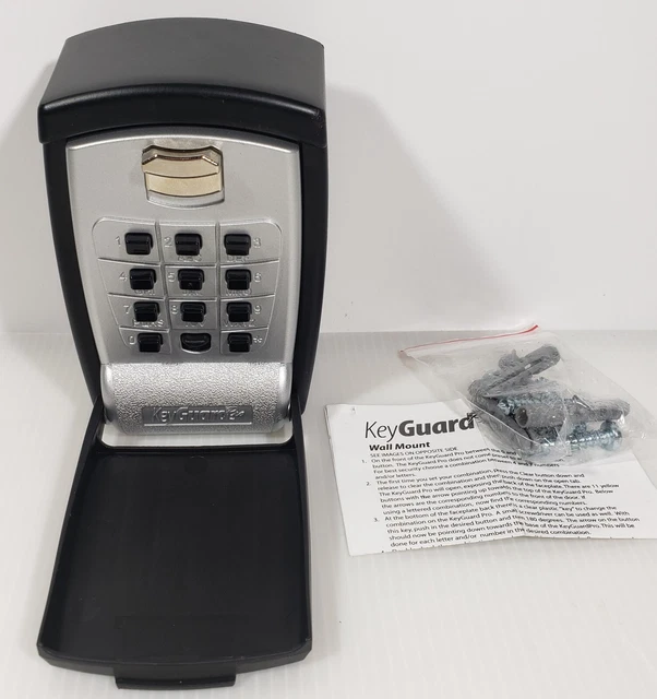 KEYGUARD PRO KEY Storage Lock Box Wall Mount Push Button Combination