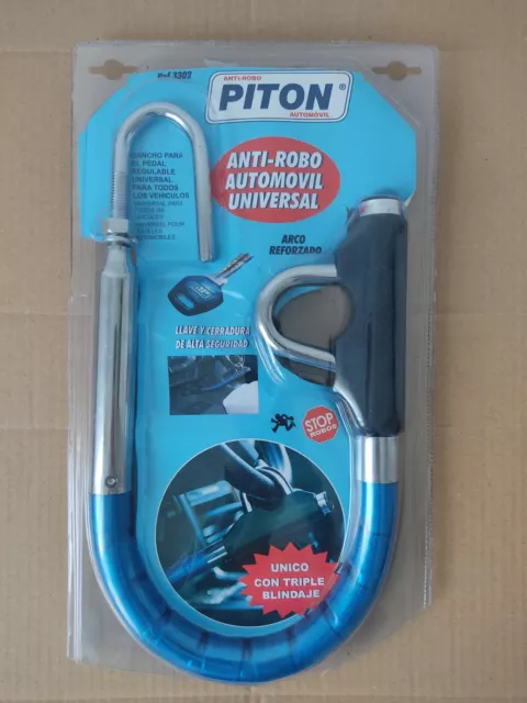 Cadena candado PITON antirrobo VOLANTE/PEDAL de seguridad para coche