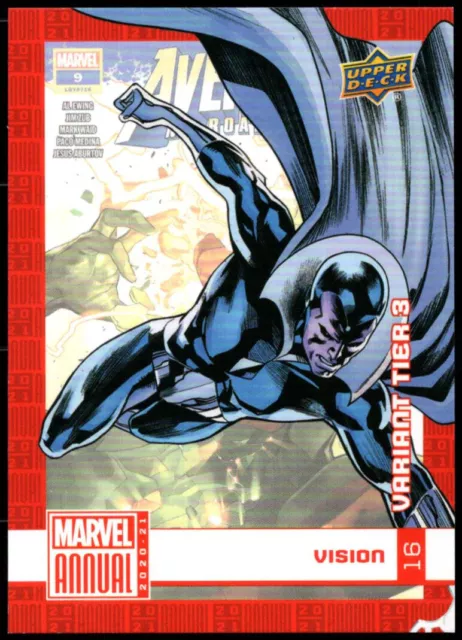 2020/21 UD Upper Deck Marvel Annual "TIER 3" SP Variant Card #16...VISION