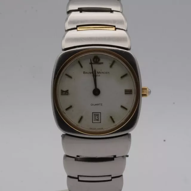 Baume & Mercier Riviera Orologio Donna Quarzo Vintage Raro 25MM Acciaio/Oro 2