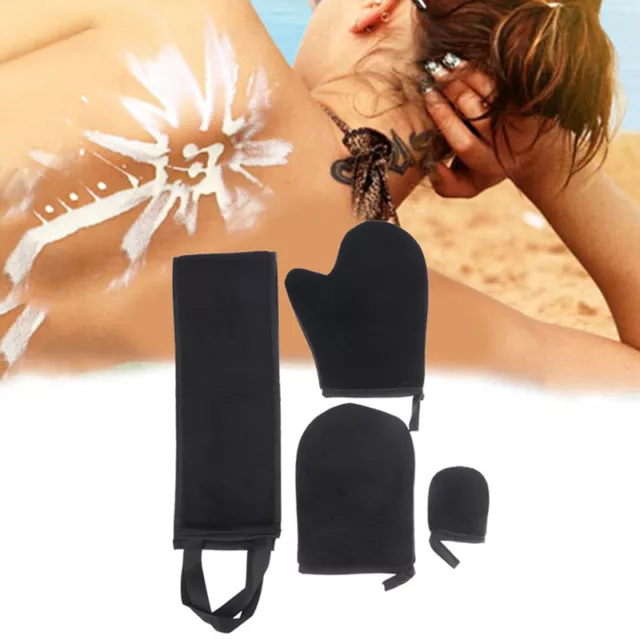 Reusable Body Self Tan Lotion Applicator Glove BodyCare Soft Flocked Glove Ba-SA