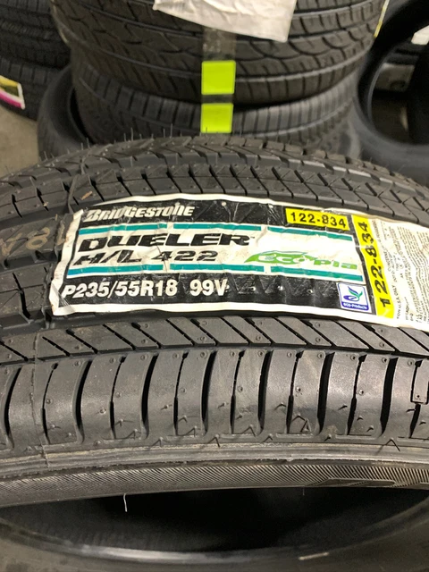 1 New 235 55 18 Bridgestone Dueler H/L 422 Ecopia Tire