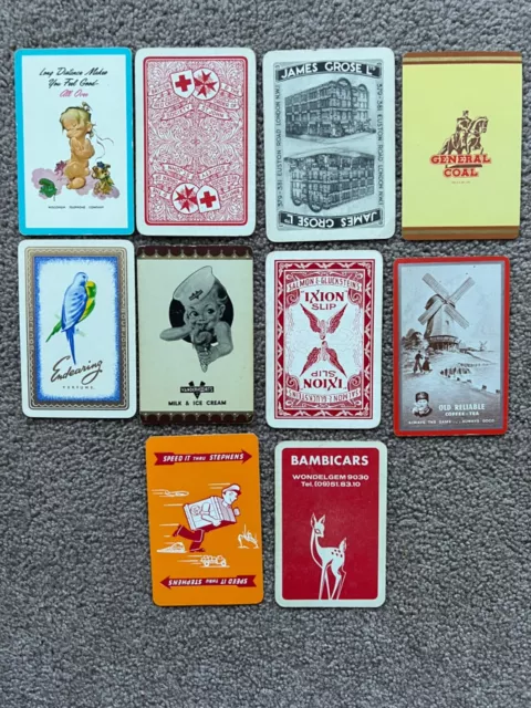 Original swap playing cards advertising Red Cross babies horses birds windmill