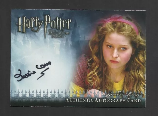 Artbox Jessie Cave Lavender Brown Harry Potter Half Blood Prince Autograph Card