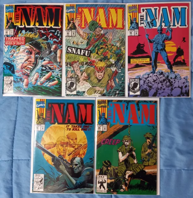 The 'Nam (1986) #62,63,64,65,66 VF+ 5 Comic Lot Vietnam Full Run