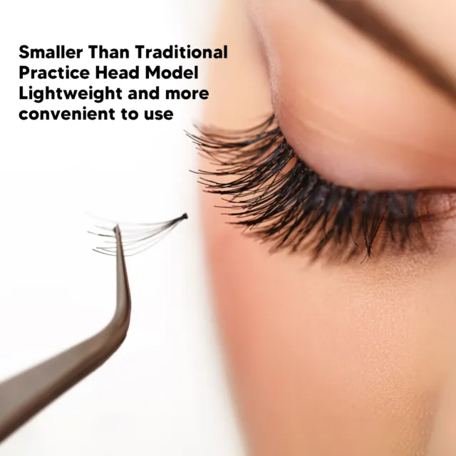 Eyelash Extension Head Reusable Simulation Small Eyelash Practice Beginner Face