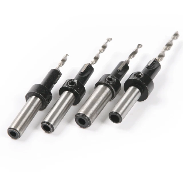 COUNTERSINK DRILL BIT Adjustable Depth Stop Collar Woodworking Alloy ...