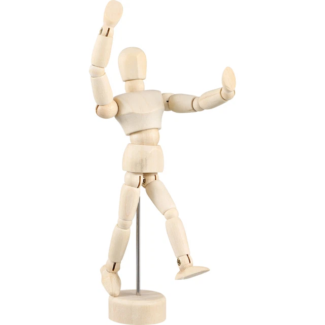 Manichino Mano In Legno Snodato - Modello Artistico 25 Cm Per Disegno - Foto 2