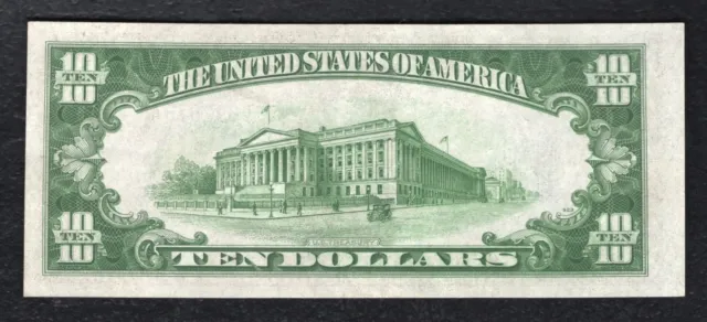 Fr 2309 1934-A $10 Ten Dollars “North Africa” Silver Certificate Gem Unc 2