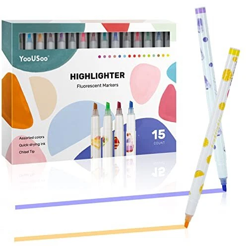 Bible Highlighters, 15Pack No Bleed Journaling Pens Patel Highlighters