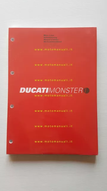 DUCATI Monster 1000-1000 S AGGIORNAMENTO 2005 manuale officina Francese Tedesco