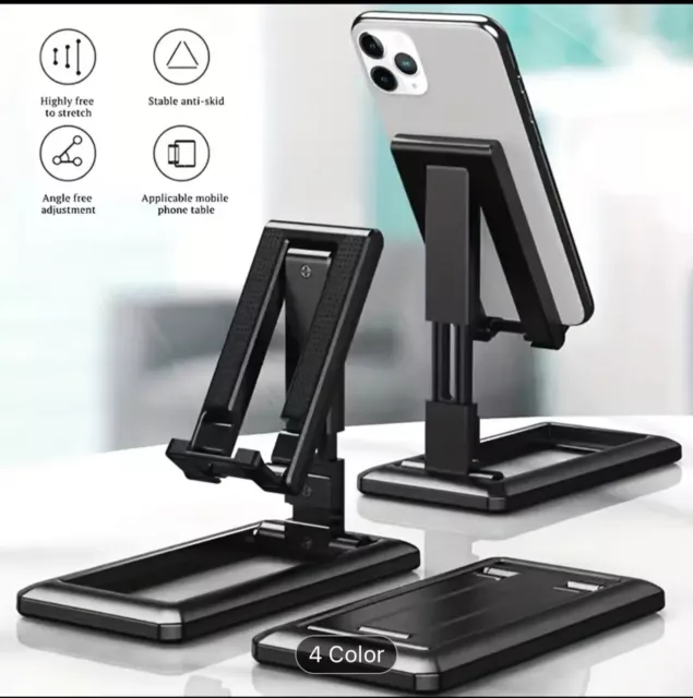 Foldable Tablet Mobile Phone Desktop Phone Stand  iPad iPhone Adjustable holder