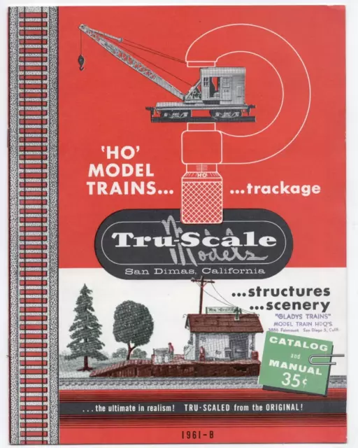 Vintage 1961 Tru-Scale Models HO Railroad Train Price Order Catalog Brochure