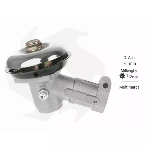 Coppia Conica Per Decespugliatore Diam. Asta 28 Mm Innesto Millerighe Da 7 Cave