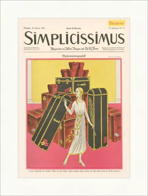Titelseite der Nummer 30 von 1925 Erich Schilling Diplomaten Simplicissimus 1562