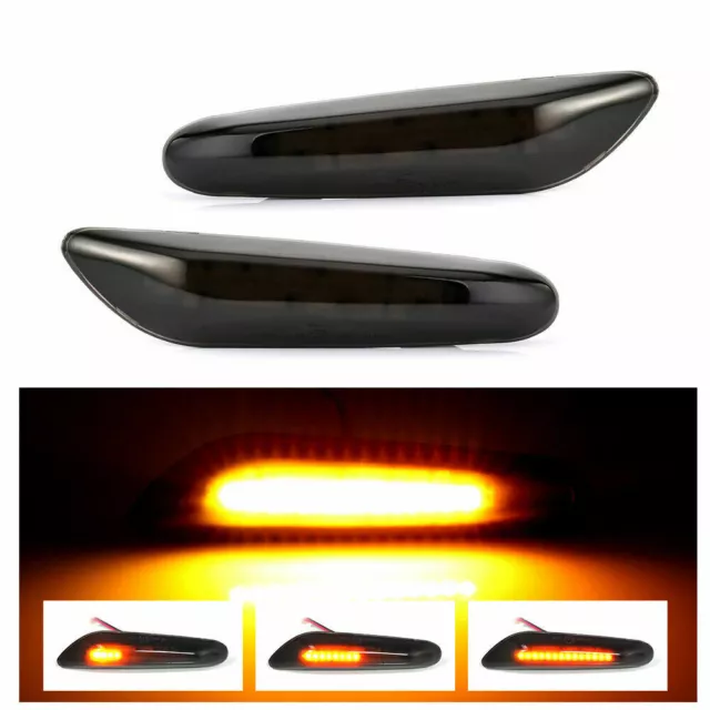 Clignotants Latéraux Répétiteur Feux LED Lampe Indicateur pour BMW E46 E90 E91