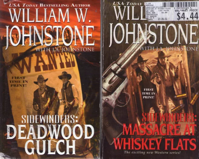 Complete Set Series - Lot of 8 Sidewinders books by J.A. & William Johnstone