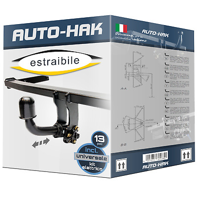 estraibile Auto Hak NUOVO Auto-Hak Gancio traino compatibile per VW Touareg 17 