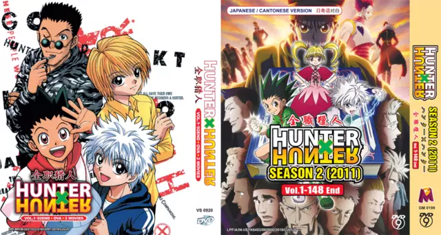 Hunter X Hunter Volume 1 & 2 (Episodes 1-26) (DVD, 2011, Viz Media, English  dub) 782009244493