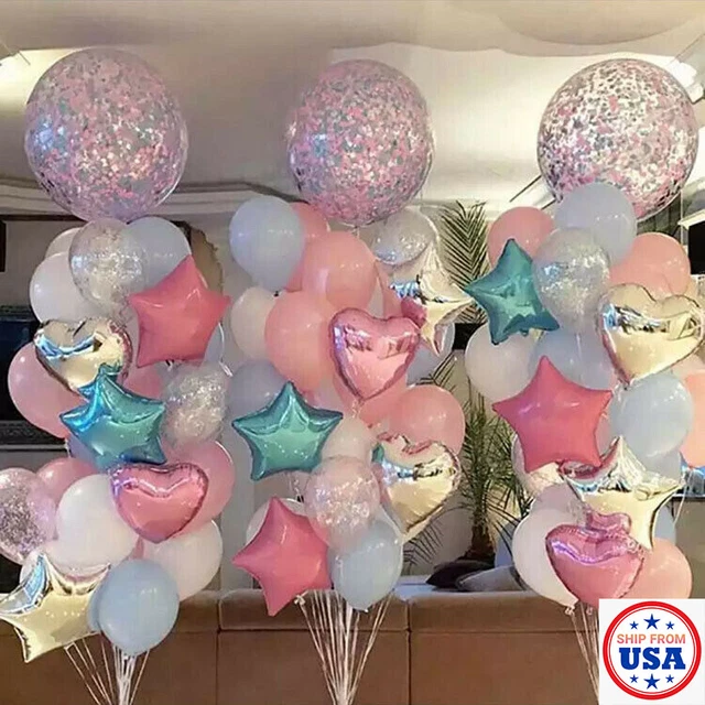 Globos metálicos de látex estrellas de látex corazones boda cumpleaños fiesta día de la madre