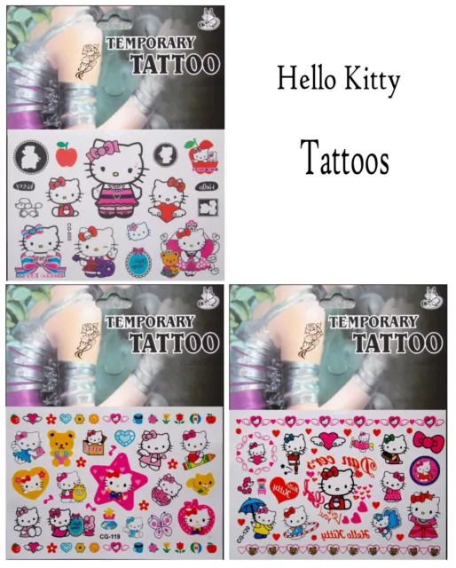 Tattoo - Temporary Body Stickers - Hello Kitty Cat Children's Cartoon
