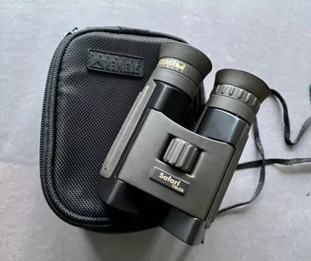 Steiner Safari 10x26 ultrasharp binoculars.