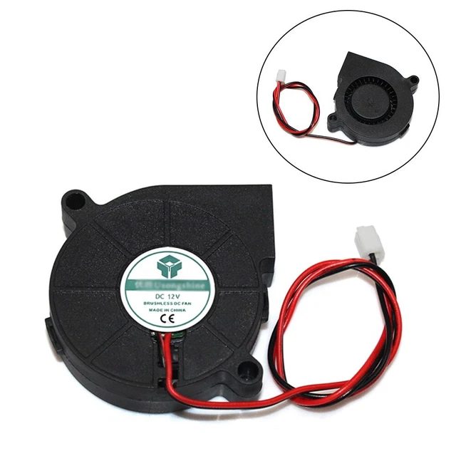 Ventola di raffreddamento soffiatore radiale silenziosa 5015 DC 5V 12V 24V ideale per parti di stampanti