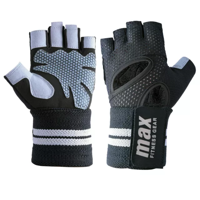 MAX Gym Workout Weight Lifting Best Gloves Strap Body Building Training Fitness