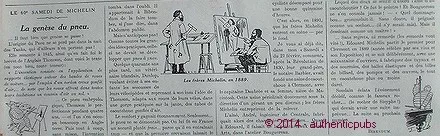 Publicite Les Freres Michelin Peintre La Genese Du Pneu Bibendum De 1920 Ad Pub