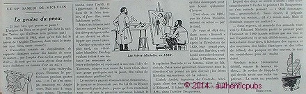 Publicite Les Freres Michelin Peintre La Genese Du Pneu Bibendum De 1920 Ad Pub