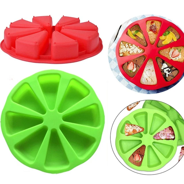 Stampo per padella per pizza 8 triangolari in silicone resistente a 8 cavità ve