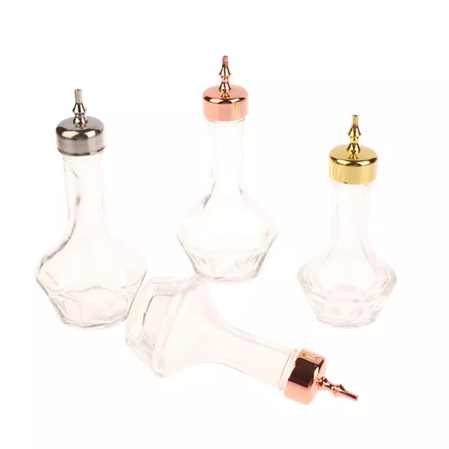 30ml/50ml Bitters Bottle Glass Cocktail Bitters Bottle With Stainless Steel Caps 2