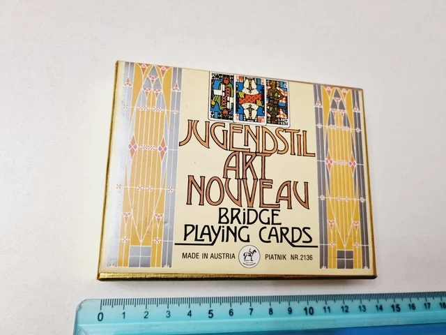 Cartes De Jeu Jugendstil Art. Nouveau Bridge Poker Piatnik Cartes à Jouer New